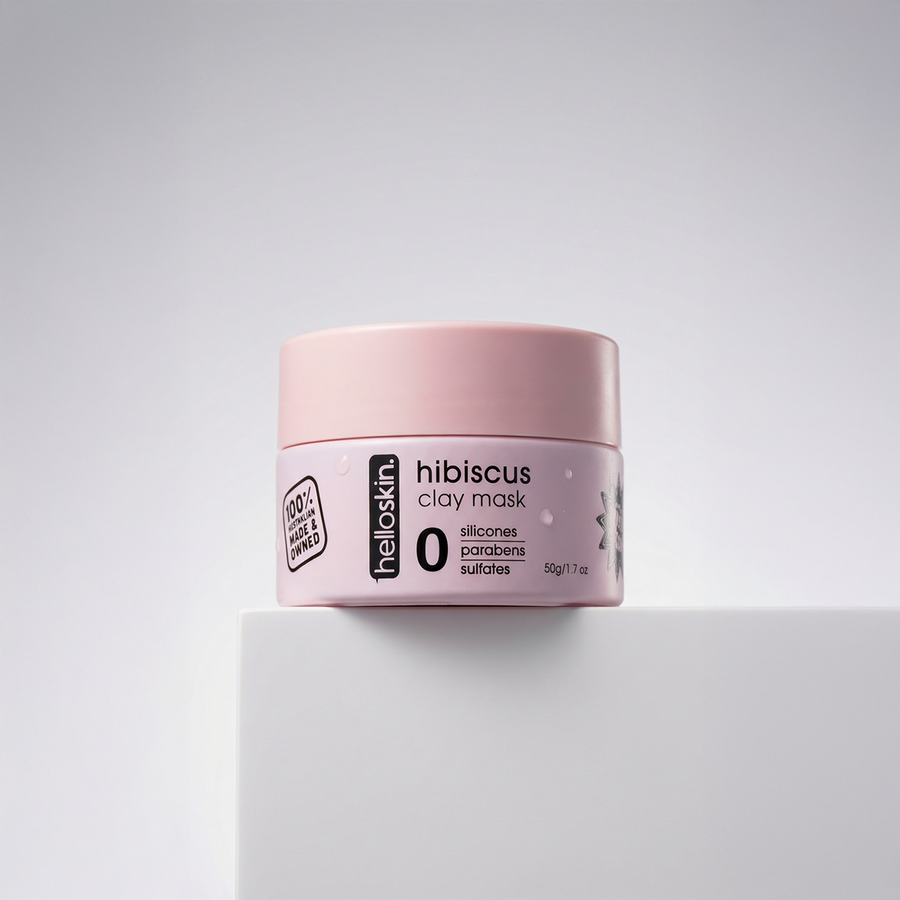 hibiscus clay mask