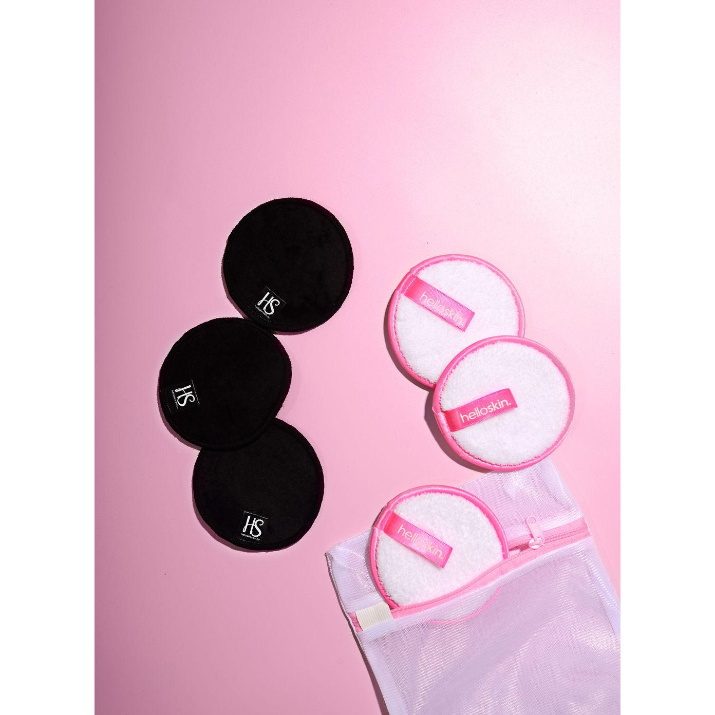 [BUNDLE] 3 Pack Original Makeup Remover + 3 Pack Exfoliator Pad & Free Laundry Bag